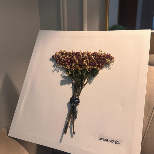 Eternal Hundred: Hand-Arranged Preserved Rose Canvas