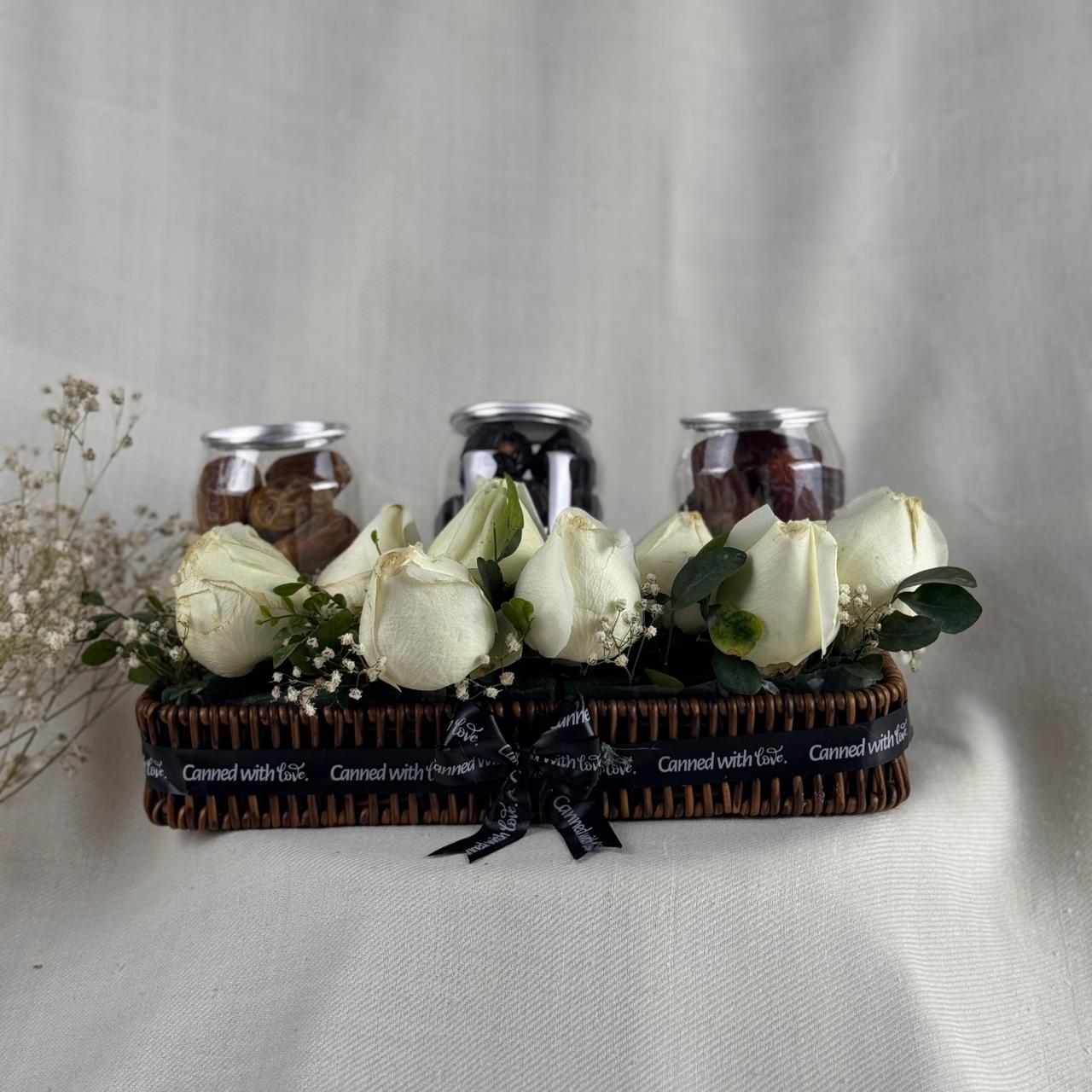 The Royal Trio: Premium Saudi Date & Rose Tray