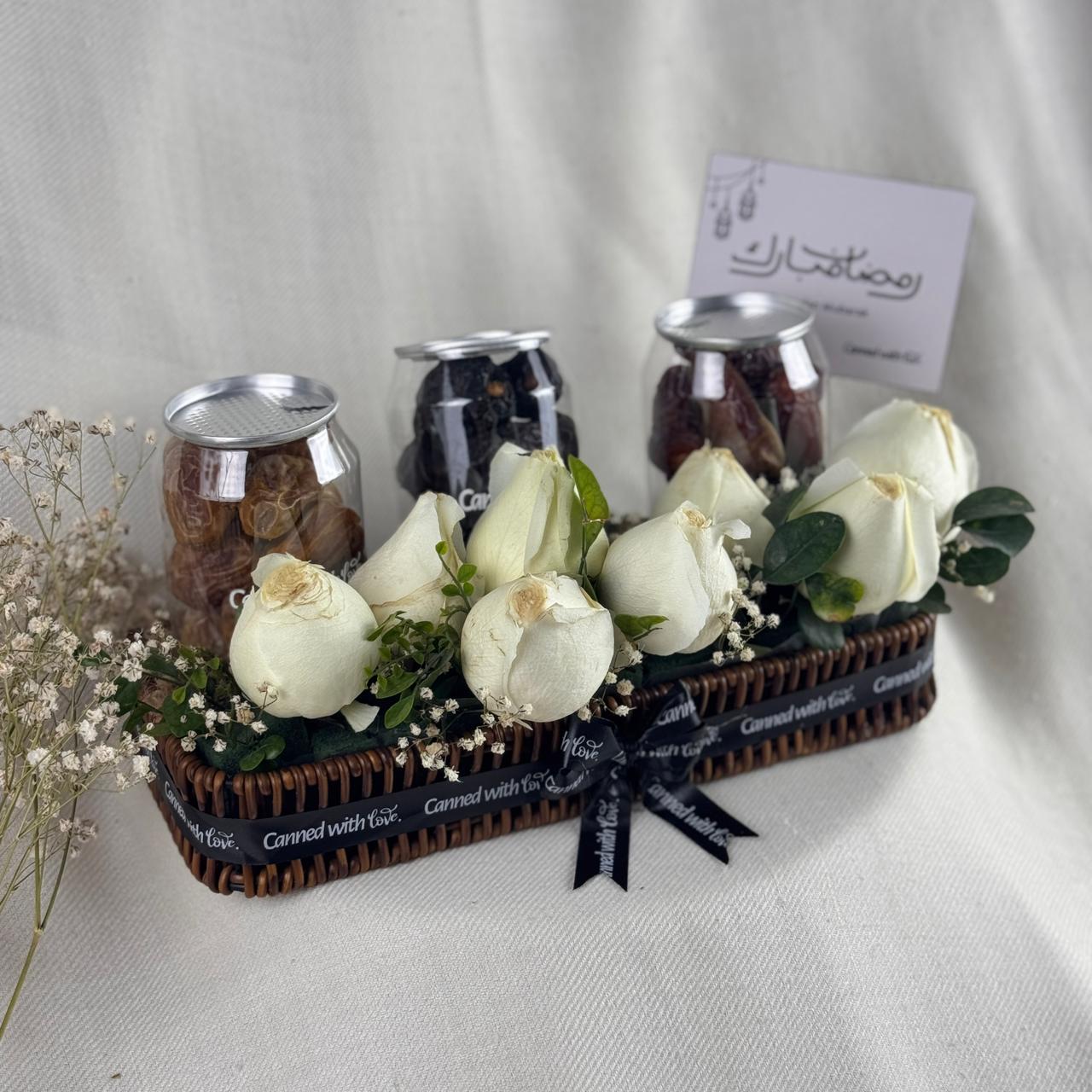 The Royal Trio: Premium Saudi Date & Rose Tray