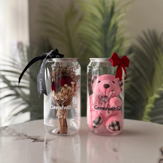 Flower and Teddy Duo