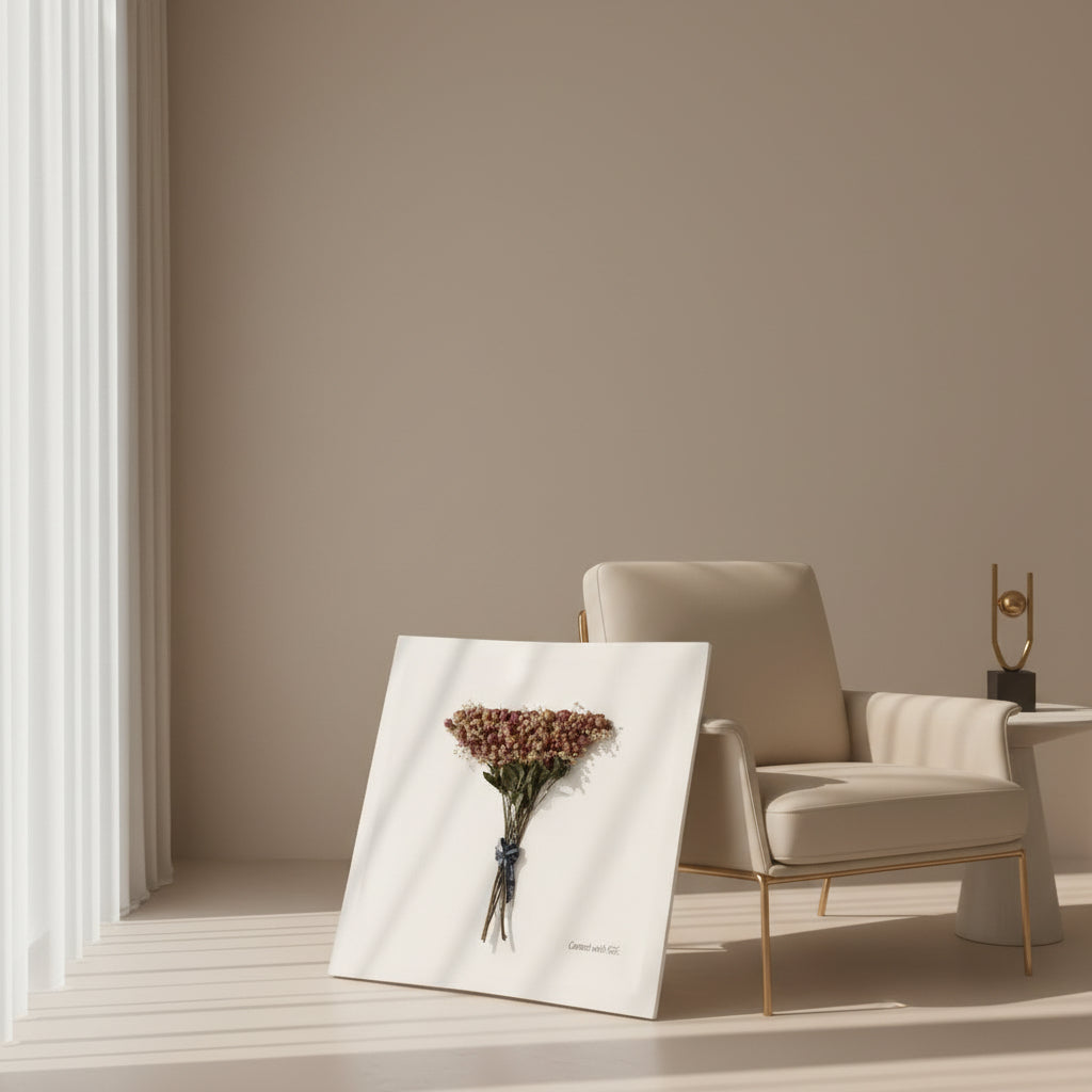 Eternal Hundred: Hand-Arranged Preserved Rose Canvas