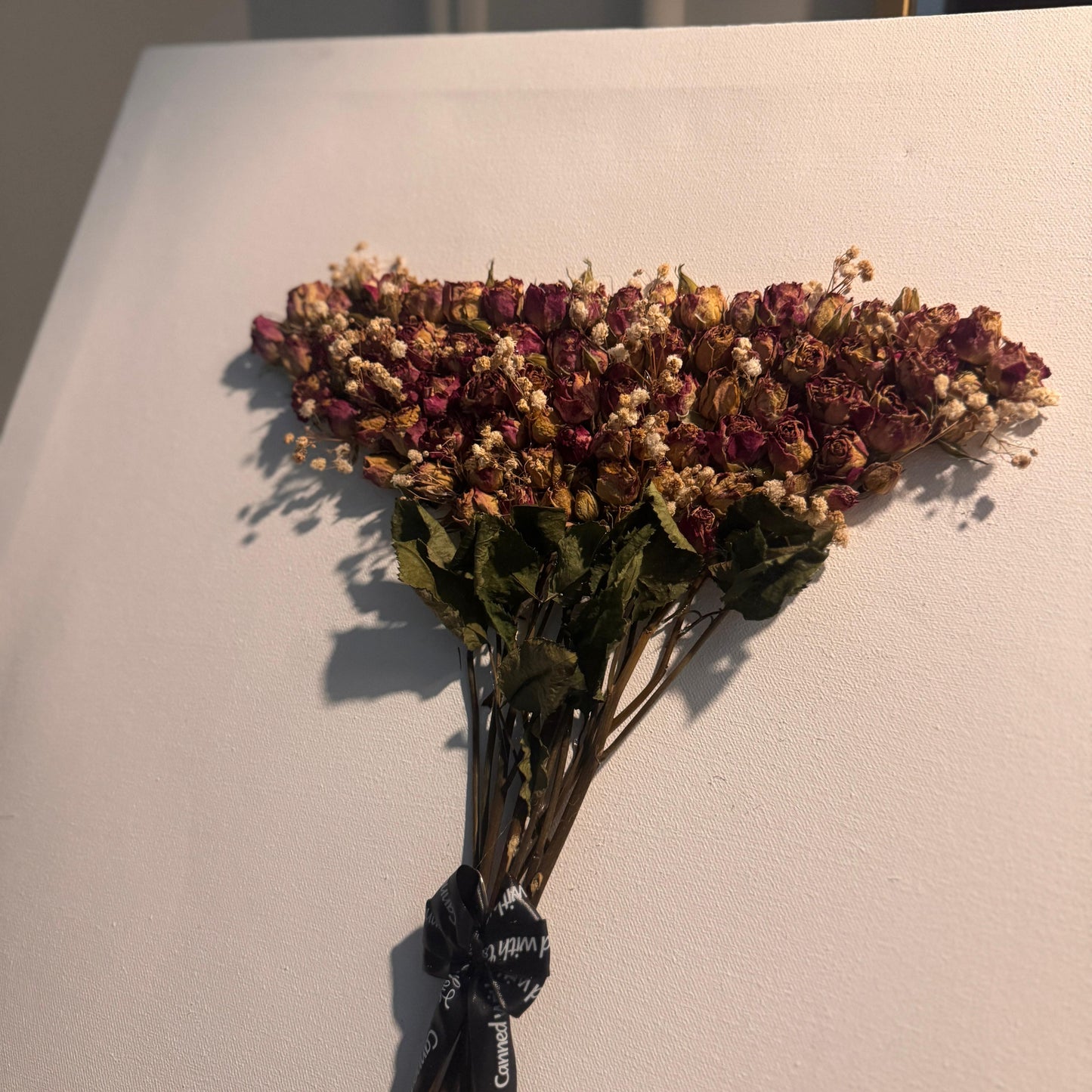 Eternal Hundred: Hand-Arranged Preserved Rose Canvas